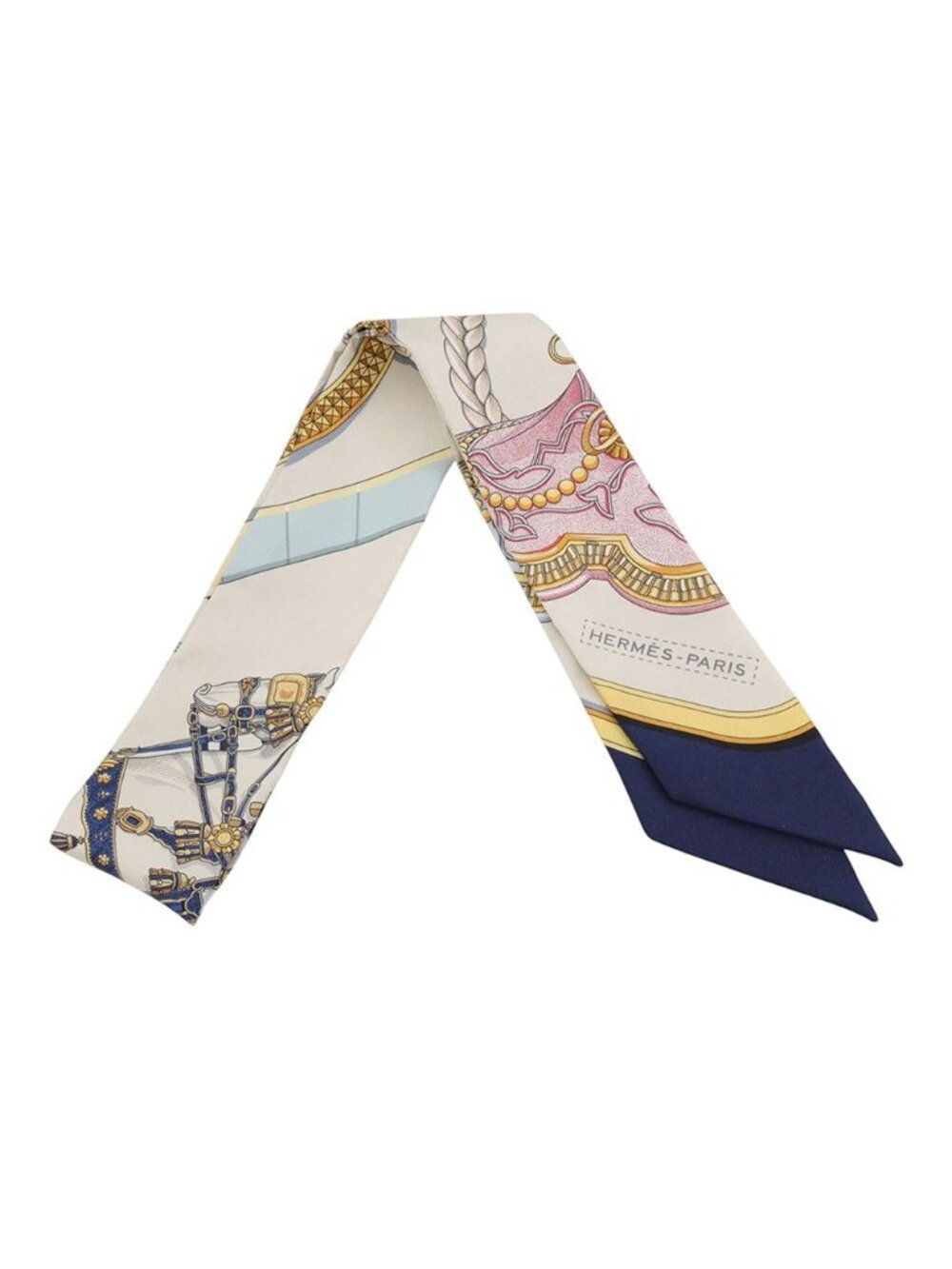 Hermes Scarf Twilly Gran Apara Grand Apparat Silk